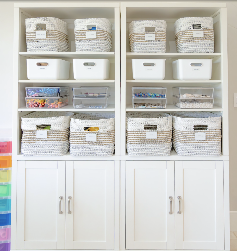 Organized Storage Cabinet | Sorted Spaces